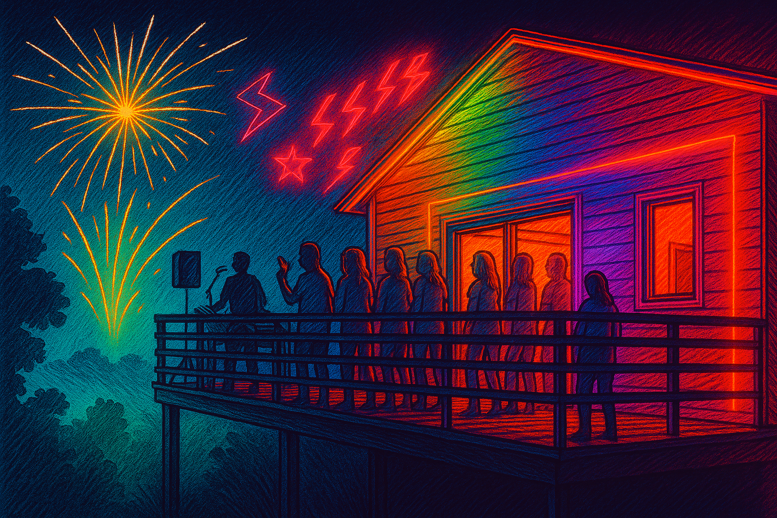 Soirée feu d'artifice